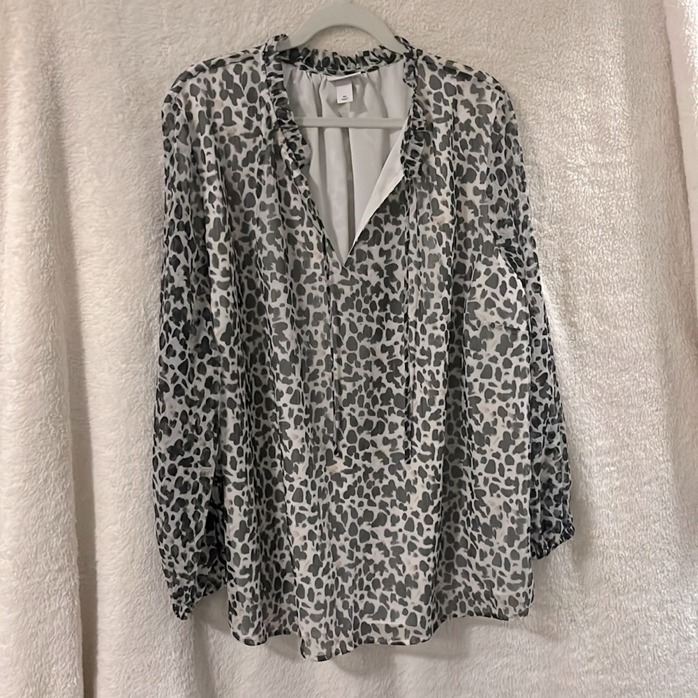 Animal print blouse